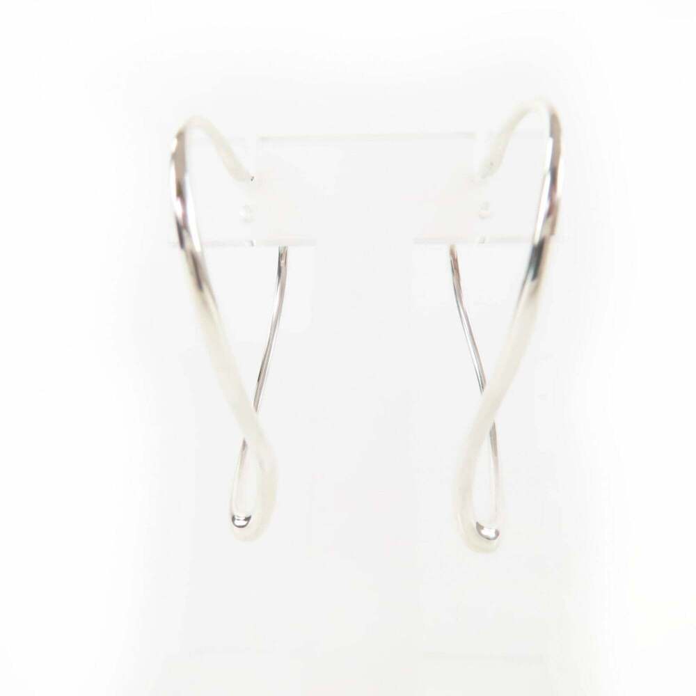 TIFFANY Authentic Silver Heart Earrings - Picture 4 of 8